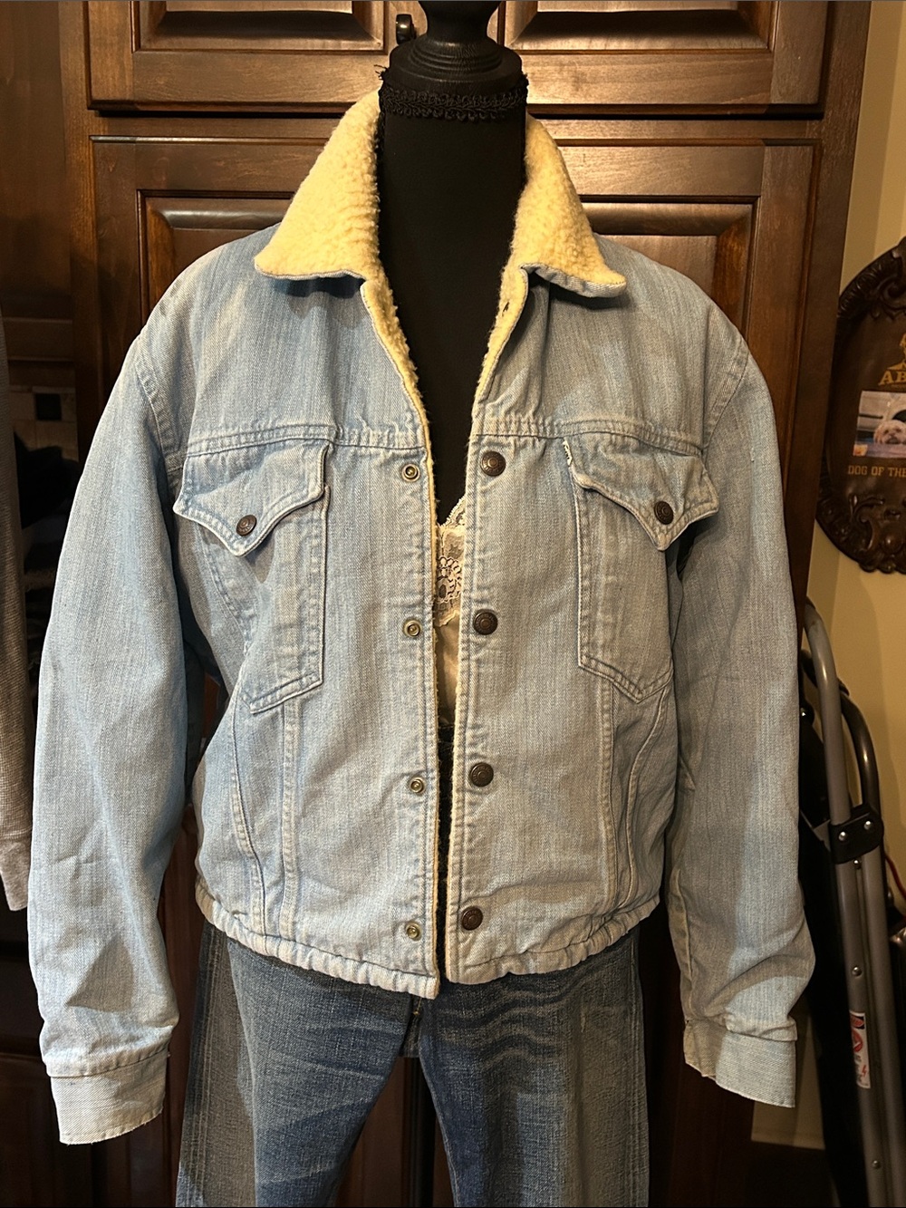 Late 60’s Levi’s Type III Slim Fit Sherpa Lined Trucker Jacket - Big E